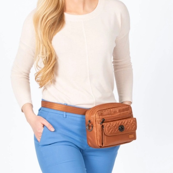 Vintage Handbags - Bum bag purse Lug switch copper Fanny pack belt bag travel bag crossbody bag